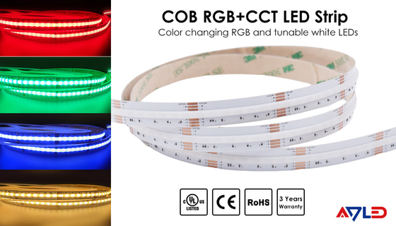 Custom COB RGB Dimmable Flexible LED Strip Light For Kitchen Cabinet Colour Changing