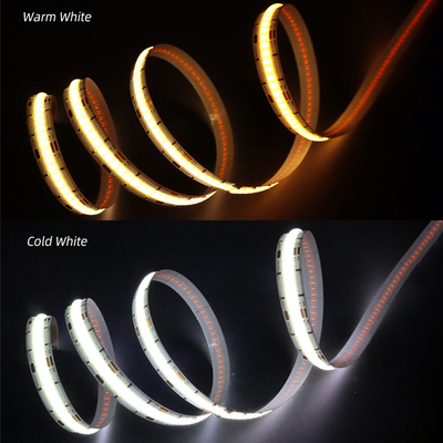 High Powered Dual White COB CCT Strip Light 3000K-6500K Color Temperature uniform lighting UL Listed Tape Light