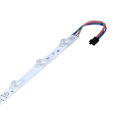 RGB Edge Lit LED Light Hard Bar Module Strip 12W 24W For Exhibit Trade Show Displays Stands