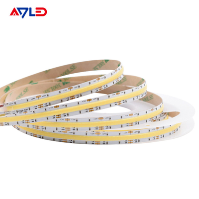 High-Density DC24V Dotless Liner LED Tunable CCT (2700K-6500K) COB 640Leds Strip Light Low Voltage Tape Light