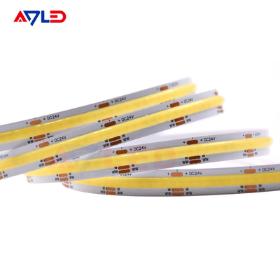 No Dots Flexible LED Tape Light Waterproof IP65 Tunable White CCT COB LED Strips For Room