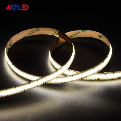 High-Density DC24V Dotless Liner LED Tunable CCT (2700K-6500K) COB 640Leds Strip Light Low Voltage Tape Light