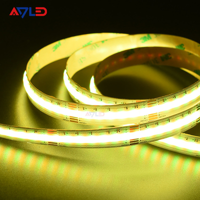RGB CCT COB LED Strip Lights 24VDC Color Changing Dotless Flexible LED Tape