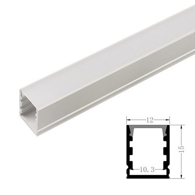 1215 LED Strip Light Extrusions 6063-T5 Aluminum Alloy Material