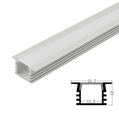 1612B Recessed LED Profiles &amp; Extrusions With End Caps