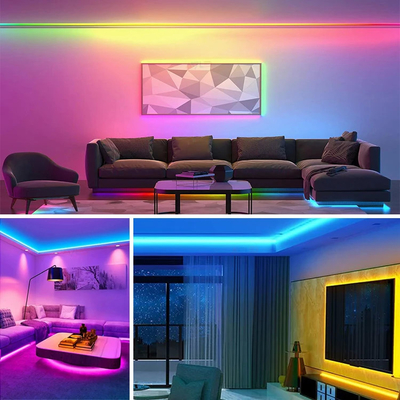 RGB COB LED Strip Light UL Listed 24V Color Changing Multicolor For Room Lighting