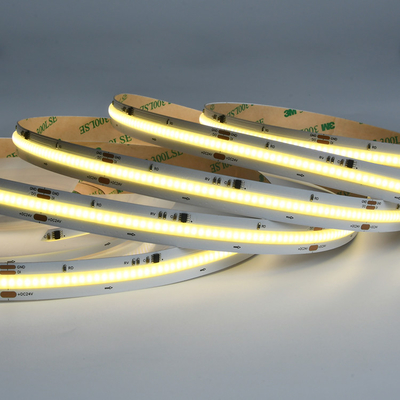 DC24V Pure White Digital 420LEDS COB Strip Light With 6500K Color Temperature IP20 Rated