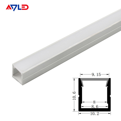 PC Diffuser Mounted Alloy Frame Perfiles retangle channel strip lights lED aluminum profile
