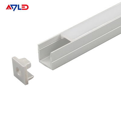 PC Diffuser Mounted Alloy Frame Perfiles retangle channel strip lights lED aluminum profile