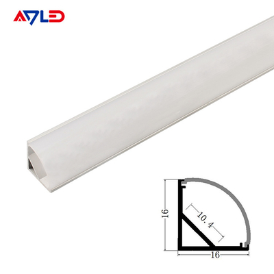 16*16mm Hanging led aluminum anodized aluminum extrusion led profile surface corner mounted led light strip profile