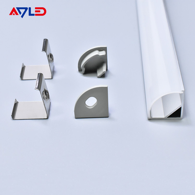16*16mm Hanging led aluminum anodized aluminum extrusion led profile surface corner mounted led light strip profile