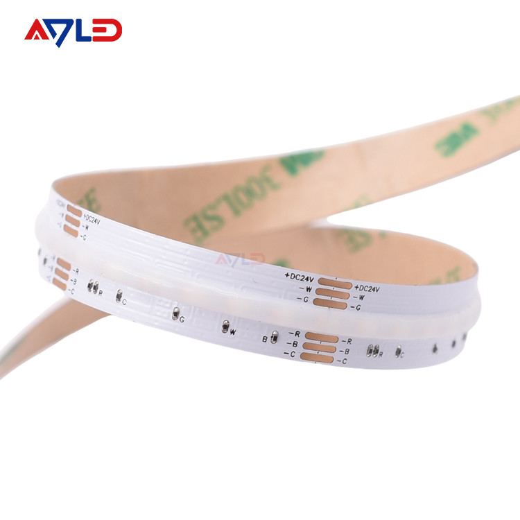 Multi Color Flexible LED Strip Lights High Density Adjustable 5 In 1 COB LED Strip