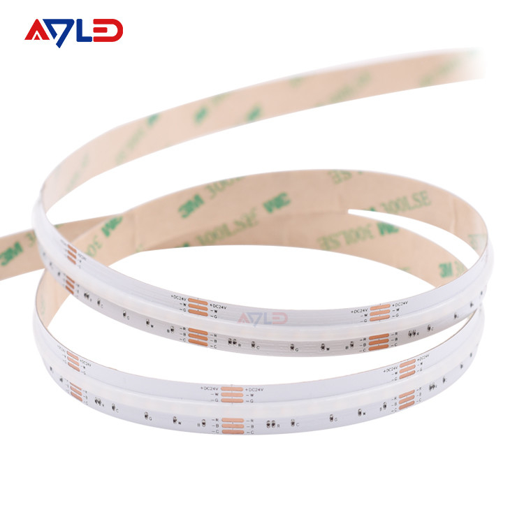 COB LED Strip Lights 24V Waterproof IP67 Silicone Tube Continuous CCT RGB LED Strip
