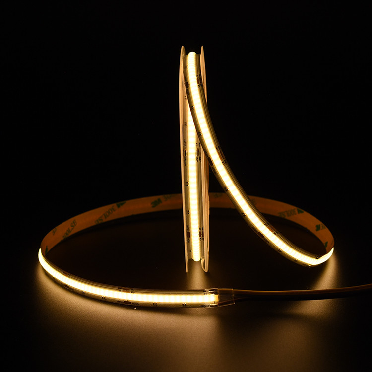 COB CCT 640 LEDs Light Strip High Density Flexible FOB For Cabinet Bookcase Counter Bedroom