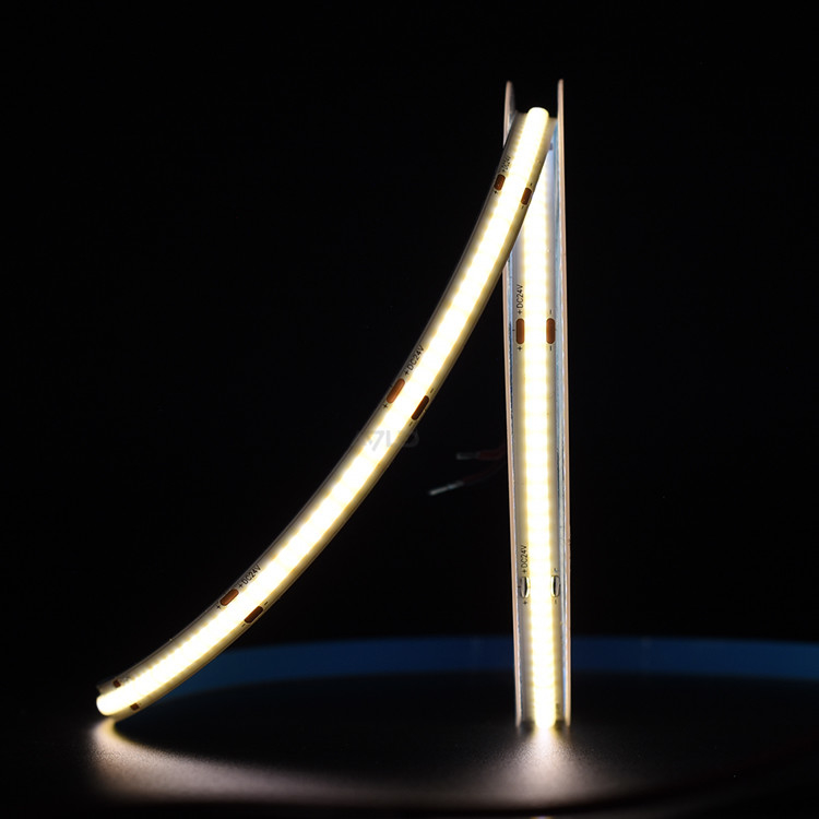 High CRI90 Flex 320leds Reel To Reel COB LED Strip DC24V 21W/M COB Led Linear Strip Light