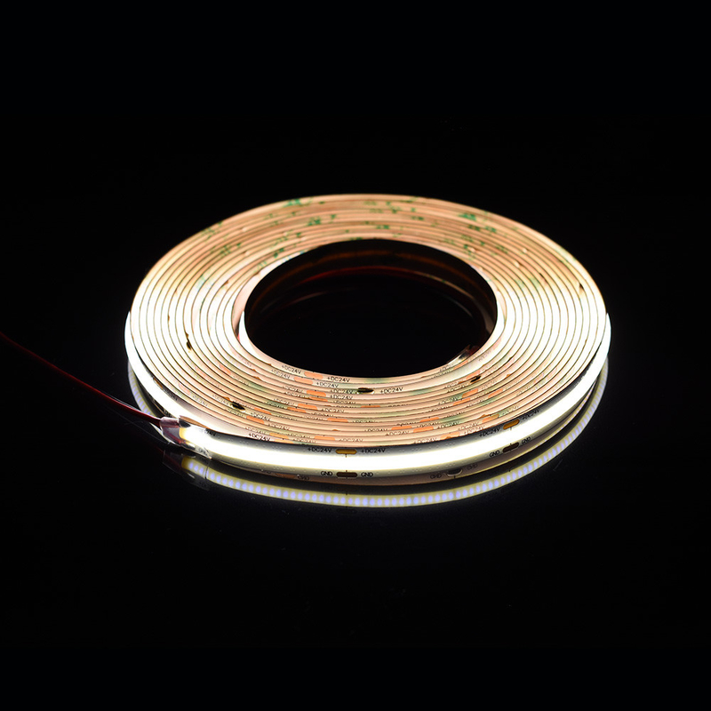 528Leds 12V 24V Cob 10mm Color Flexible Led Strip Light Ra90 Linear Light Without Light Dot