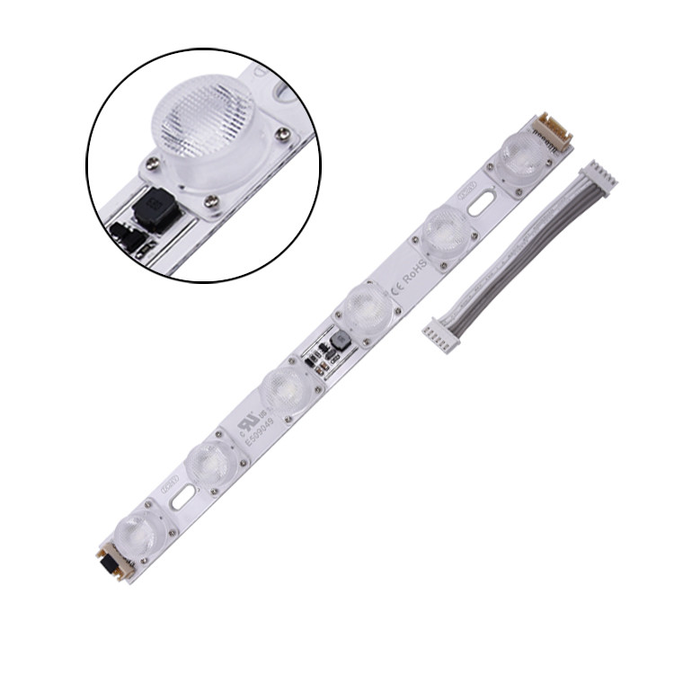 24 Voltage Edge Lit LED Strip Light Rigid Bar 1818 For SEG Fabric
