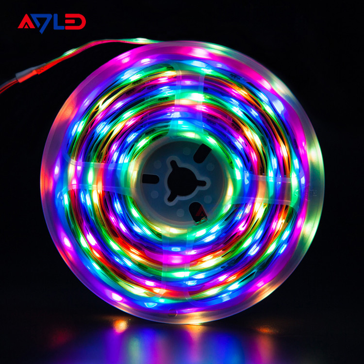Individually Addressable RGB Waterproof LED Strip Light DC12V 24V