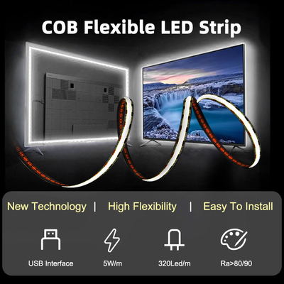 USB Powered 5V LED Strip Light External Waterproof LED Strip Lighting