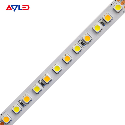 Dimmable Tunable White LED Strip Lights CCT Adjustable Color Temperature 2700K To 6500K 5050